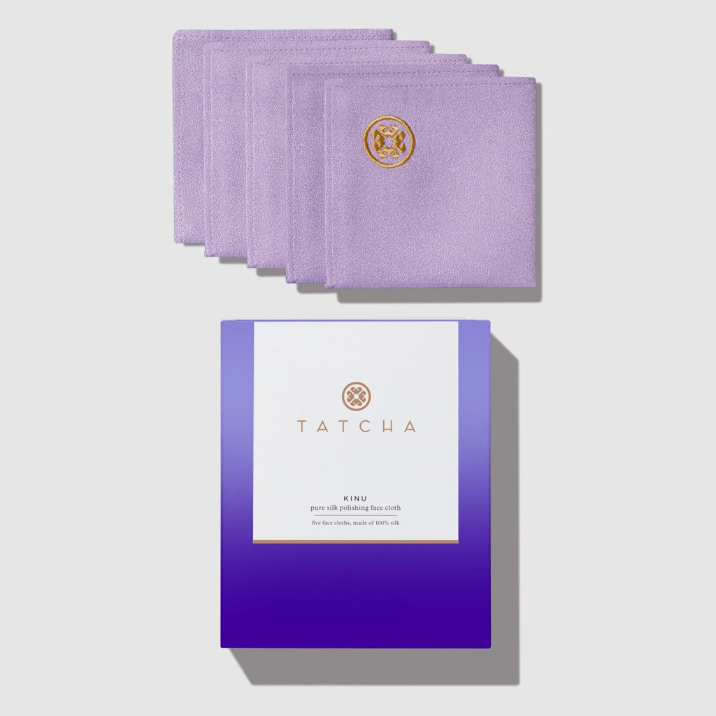 Kinu Pure Silk Polishing Face Cloth Facial Polish for A Range of Skin Types and Radiance Support